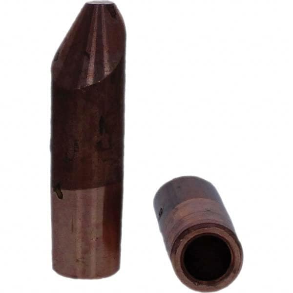Tuffaloy - Spot Welder Tips For Use With: 5RW Electrode Holder Type: Straight Tip D Nose (Offset) - Industrial Tool & Supply
