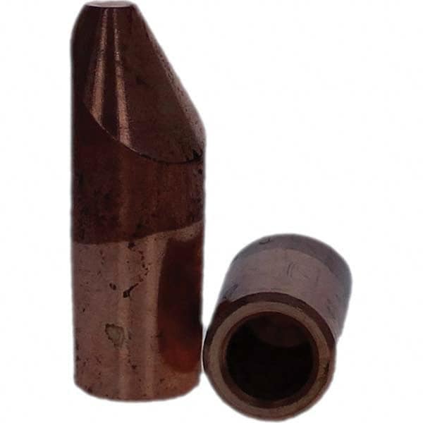 Tuffaloy - Spot Welder Tips For Use With: 5RW Electrode Holder Type: Straight Tip D Nose (Offset) - Industrial Tool & Supply