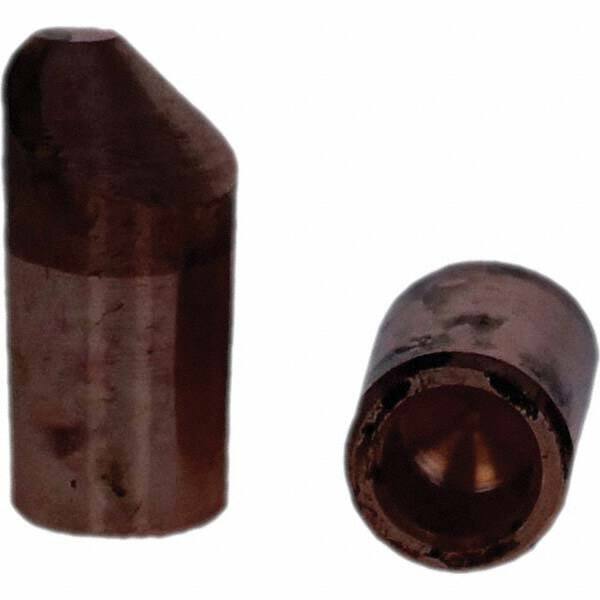 Tuffaloy - Spot Welder Tips For Use With: 5RW Electrode Holder Type: Straight Tip D Nose (Offset) - Industrial Tool & Supply
