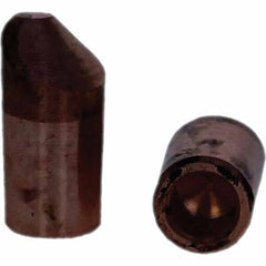 Tuffaloy - Spot Welder Tips For Use With: 5RW Electrode Holder Type: Straight Tip D Nose (Offset) - Industrial Tool & Supply