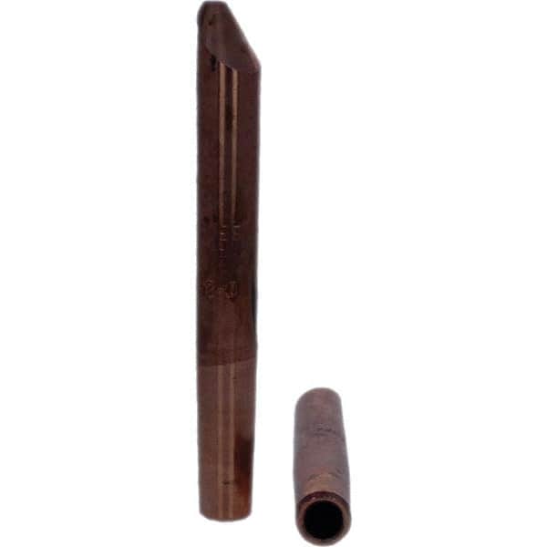 Tuffaloy - Spot Welder Tips For Use With: 4RW Electrode Holder Type: Straight Tip D Nose (Offset) - Industrial Tool & Supply