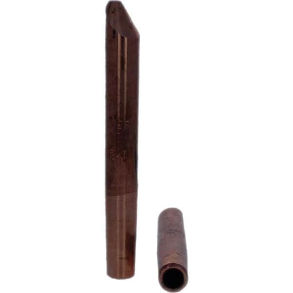 Tuffaloy - Spot Welder Tips For Use With: 4RW Electrode Holder Type: Straight Tip D Nose (Offset) - Industrial Tool & Supply