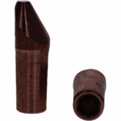 Tuffaloy - Spot Welder Tips For Use With: 4RW Electrode Holder Type: Straight Tip D Nose (Offset) - Industrial Tool & Supply