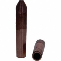 Tuffaloy - Spot Welder Tips For Use With: 4RW Electrode Holder Type: Straight Tip D Nose (Offset) - Industrial Tool & Supply