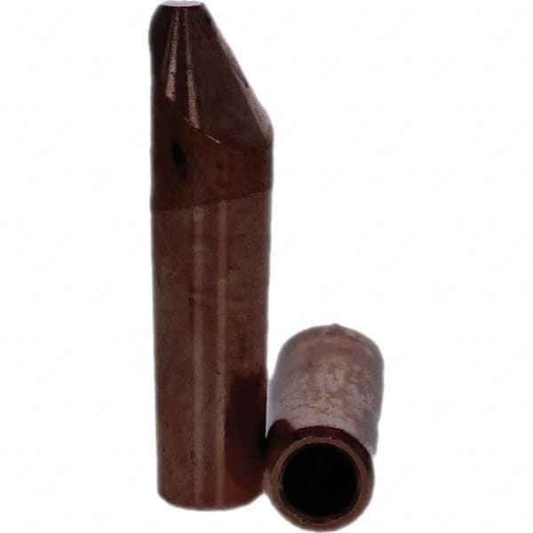 Tuffaloy - Spot Welder Tips For Use With: 4RW Electrode Holder Type: Straight Tip D Nose (Offset) - Industrial Tool & Supply