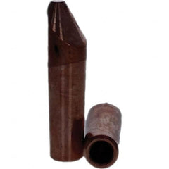 Tuffaloy - Spot Welder Tips For Use With: 4RW Electrode Holder Type: Straight Tip D Nose (Offset) - Industrial Tool & Supply