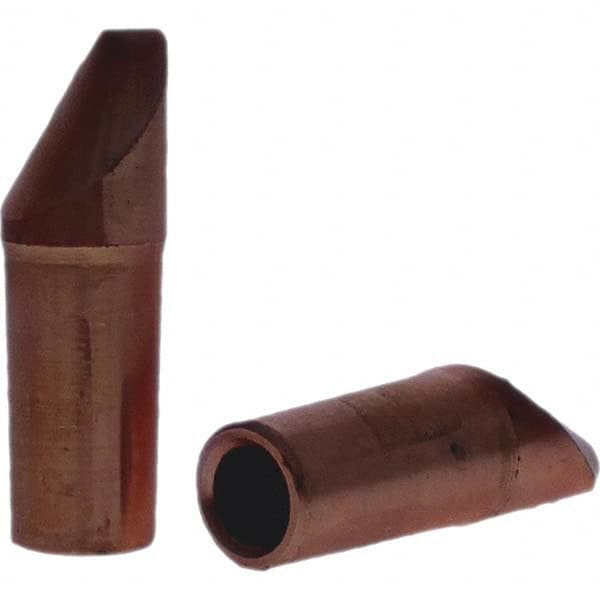 Tuffaloy - Spot Welder Tips For Use With: 4RW Electrode Holder Type: Straight Tip D Nose (Offset) - Industrial Tool & Supply