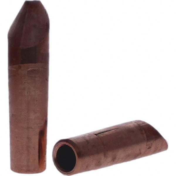Tuffaloy - Spot Welder Tips For Use With: 4RW Electrode Holder Type: Straight Tip D Nose (Offset) - Industrial Tool & Supply