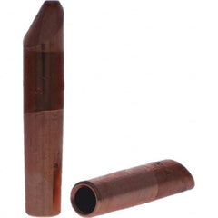 Tuffaloy - Spot Welder Tips For Use With: 4RW Electrode Holder Type: Straight Tip D Nose (Offset) - Industrial Tool & Supply