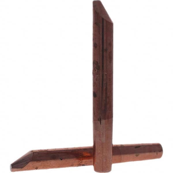 Tuffaloy - Spot Welder Tips For Use With: 4RW Electrode Holder Type: Straight Tip D Nose (Offset) - Industrial Tool & Supply