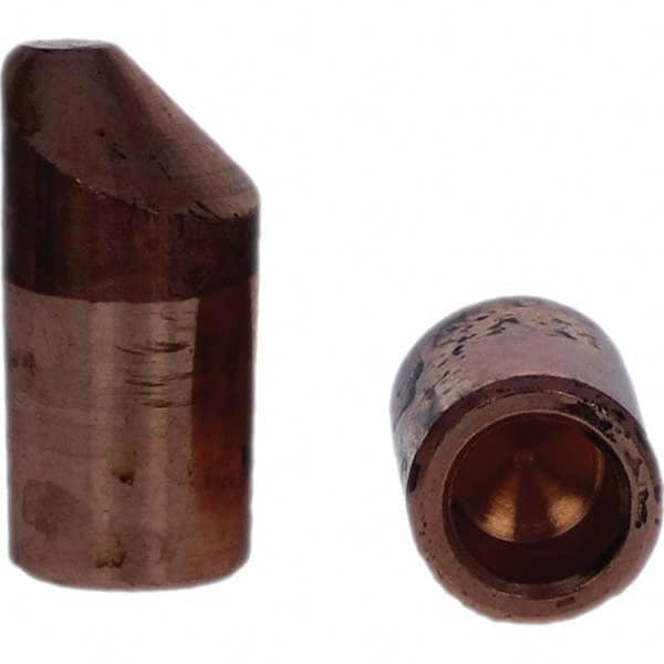 Tuffaloy - Spot Welder Tips For Use With: 5RW Electrode Holder Type: Straight Tip D Nose (Offset) - Industrial Tool & Supply