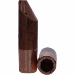 Tuffaloy - Spot Welder Tips For Use With: 5RW Electrode Holder Type: Straight Tip D Nose (Offset) - Industrial Tool & Supply