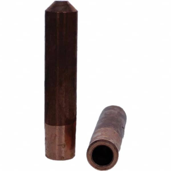 Tuffaloy - Spot Welder Tips For Use With: 7RW Electrode Holder Type: Straight Tip E Nose (Truncated) - Industrial Tool & Supply