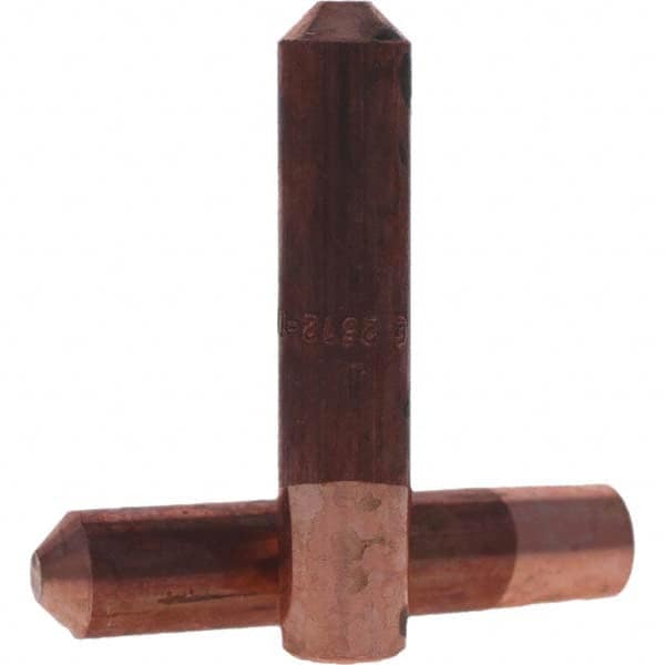 Tuffaloy - Spot Welder Tips For Use With: 5RW Electrode Holder Type: Straight Tip E Nose (Truncated) - Industrial Tool & Supply