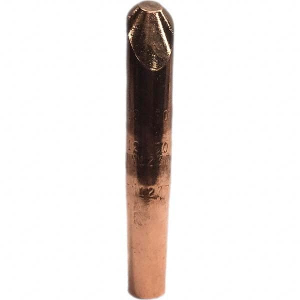 Tuffaloy - Spot Welder Tips For Use With: 4RW Electrode Holder Type: Straight Tip H Nose (Angled Offset) - Industrial Tool & Supply