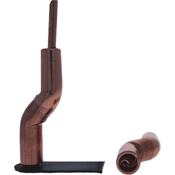 Tuffaloy - Spot Welder Tips For Use With: 4RW Electrode Holder Type: Bent Shank for 4RW Male Cap - Industrial Tool & Supply