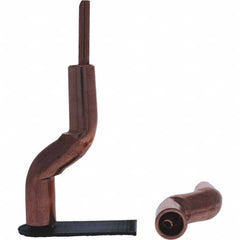 Tuffaloy - Spot Welder Tips For Use With: 4RW Electrode Holder Type: Bent Shank for 4RW Male Cap - Industrial Tool & Supply