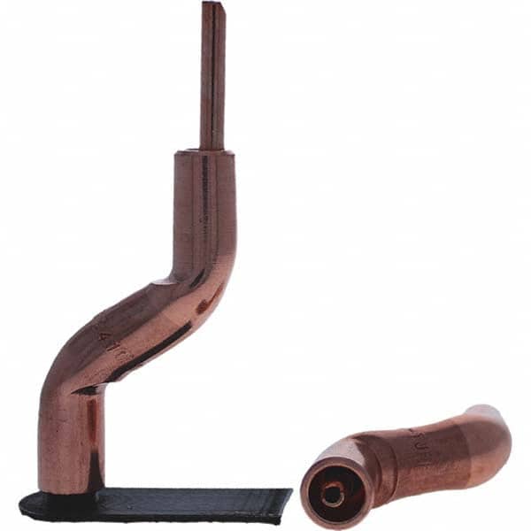 Tuffaloy - Spot Welder Tips For Use With: 4RW Electrode Holder Type: Bent Shank for 4RW Male Cap - Industrial Tool & Supply
