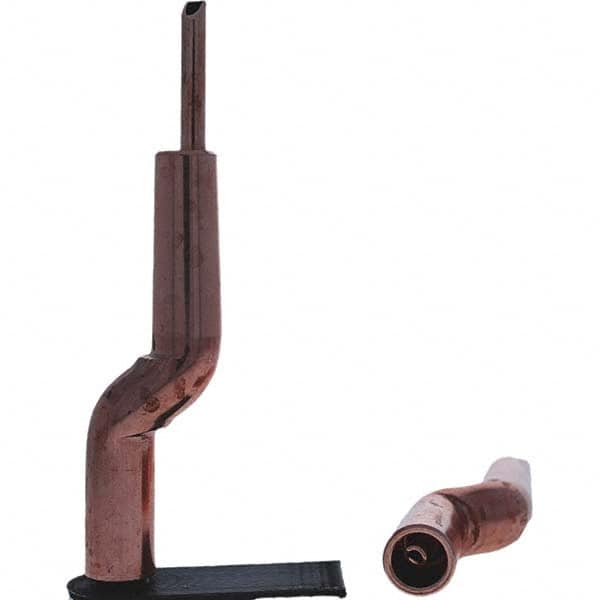 Tuffaloy - Spot Welder Tips For Use With: 4RW Electrode Holder Type: Bent Shank for 4RW Male Cap - Industrial Tool & Supply