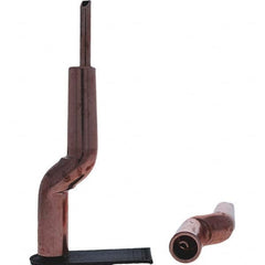Tuffaloy - Spot Welder Tips For Use With: 4RW Electrode Holder Type: Bent Shank for 4RW Male Cap - Industrial Tool & Supply