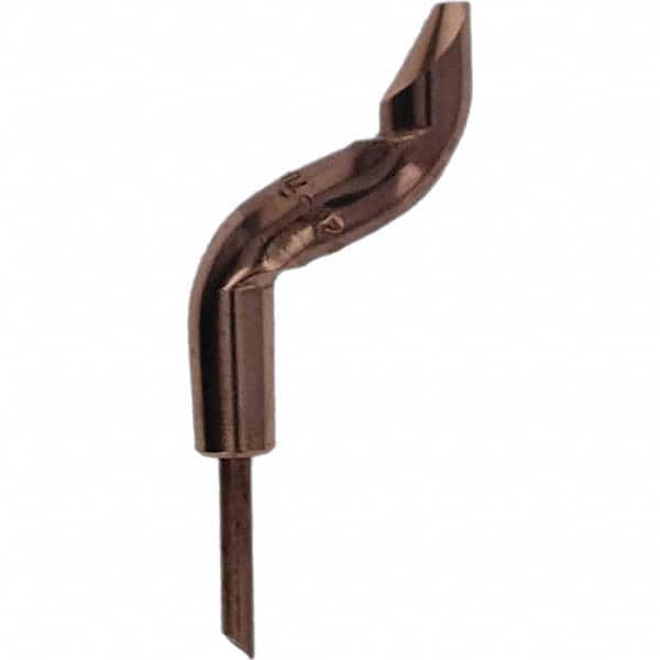 Tuffaloy - Spot Welder Tips For Use With: 4RW Electrode Holder Type: Double Bend Tip D Nose (Offset) - Industrial Tool & Supply