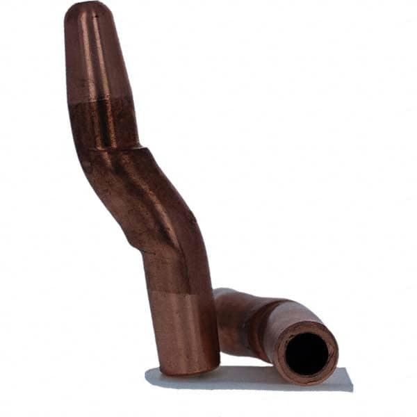 Tuffaloy - Spot Welder Tips For Use With: 5RW Electrode Holder Type: Double Bend Tip A Nose (Pointed) - Industrial Tool & Supply