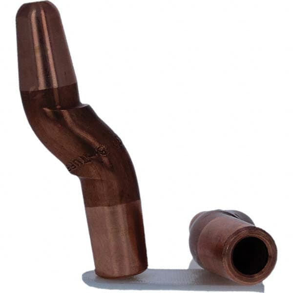 Tuffaloy - Spot Welder Tips For Use With: 5RW Electrode Holder Type: Double Bend Tip A Nose (Pointed) - Industrial Tool & Supply