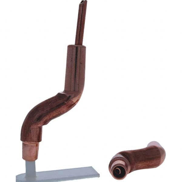 Tuffaloy - Spot Welder Tips For Use With: 4RW Electrode Holder Type: Bent Shank for 4RW Female Cap - Industrial Tool & Supply