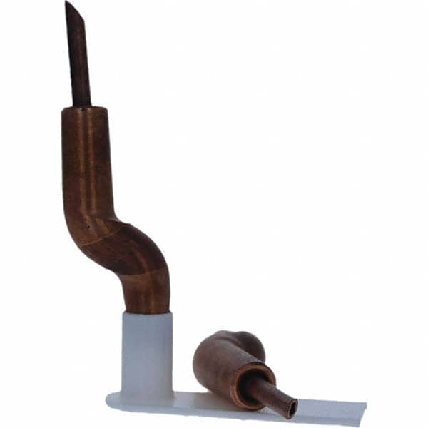 Tuffaloy - Spot Welder Tips For Use With: 4RW Electrode Holder Type: Double Bend Tip A Nose (Pointed) - Industrial Tool & Supply