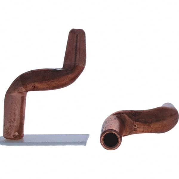 Tuffaloy - Spot Welder Tips For Use With: 4RW Electrode Holder Type: Double Bend Tip A Nose (Pointed) - Industrial Tool & Supply