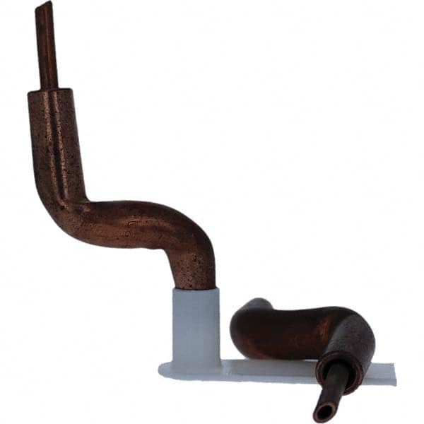 Tuffaloy - Spot Welder Tips For Use With: 4RW Electrode Holder Type: Double Bend Tip A Nose (Pointed) - Industrial Tool & Supply