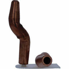 Tuffaloy - Spot Welder Tips For Use With: 4RW Electrode Holder Type: Double Bend Tip A Nose (Pointed) - Industrial Tool & Supply