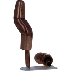 Tuffaloy - Spot Welder Tips For Use With: 5RW Electrode Holder Type: Double Bend Tip A Nose (Pointed) - Industrial Tool & Supply