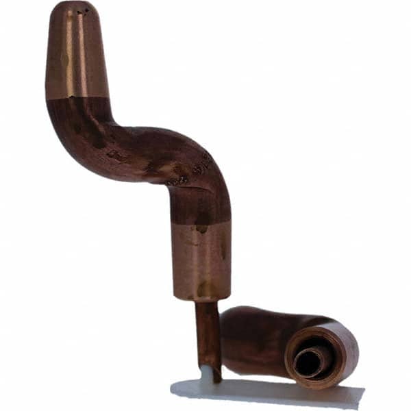 Tuffaloy - Spot Welder Tips For Use With: 5RW Electrode Holder Type: Double Bend Tip A Nose (Pointed) - Industrial Tool & Supply