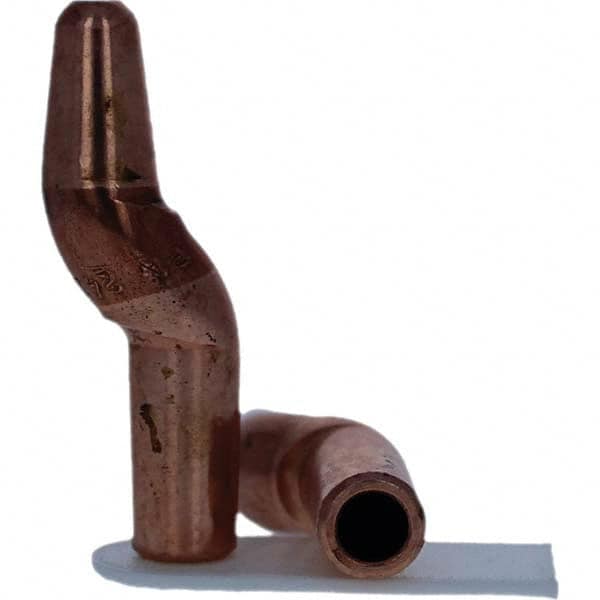 Tuffaloy - Spot Welder Tips For Use With: 4RW Electrode Holder Type: Double Bend Tip A Nose (Pointed) - Industrial Tool & Supply