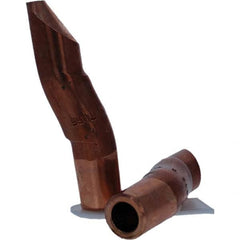 Tuffaloy - Spot Welder Tips For Use With: 5RW Electrode Holder Type: Double Bend Tip D Nose (Offset) - Industrial Tool & Supply