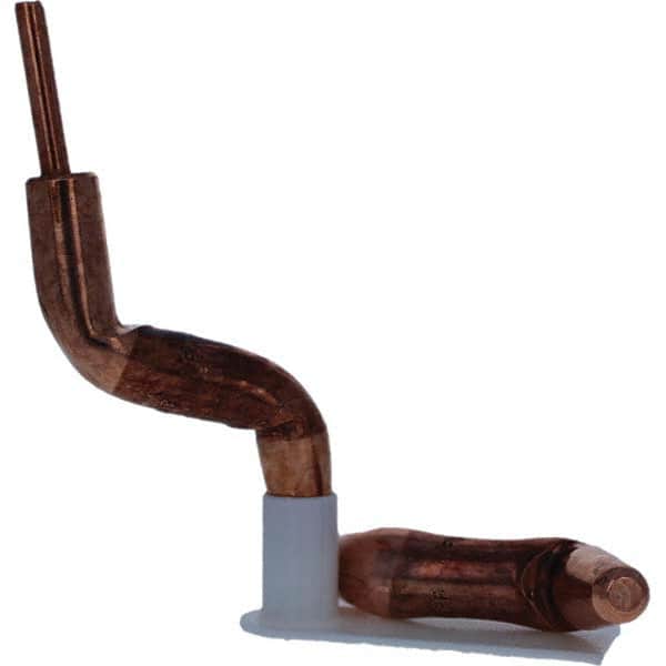Tuffaloy - Spot Welder Tips For Use With: 4RW Electrode Holder Type: Double Bend Tip A Nose (Pointed) - Industrial Tool & Supply