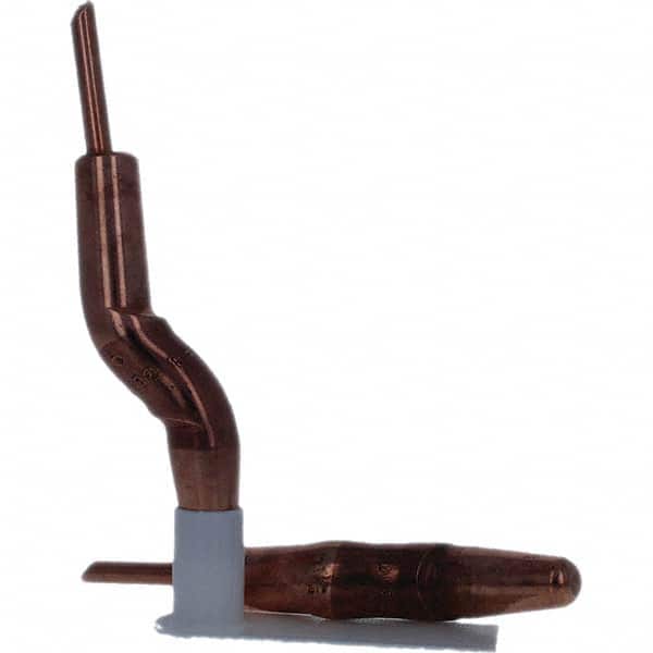Tuffaloy - Spot Welder Tips For Use With: 4RW Electrode Holder Type: Double Bend Tip A Nose (Pointed) - Industrial Tool & Supply