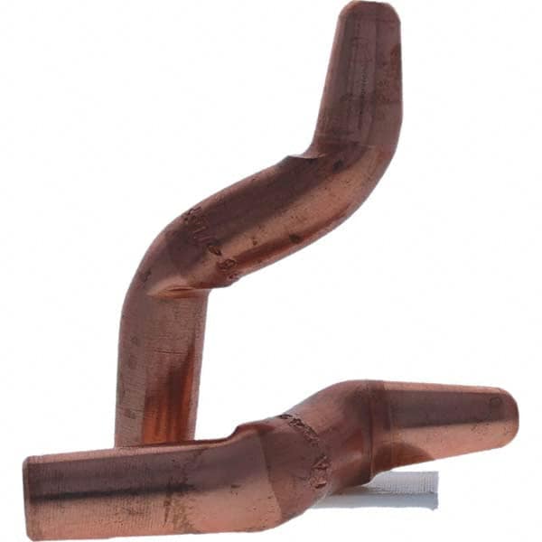 Tuffaloy - Spot Welder Tips For Use With: 4RW Electrode Holder Type: Double Bend Tip A Nose (Pointed) - Industrial Tool & Supply