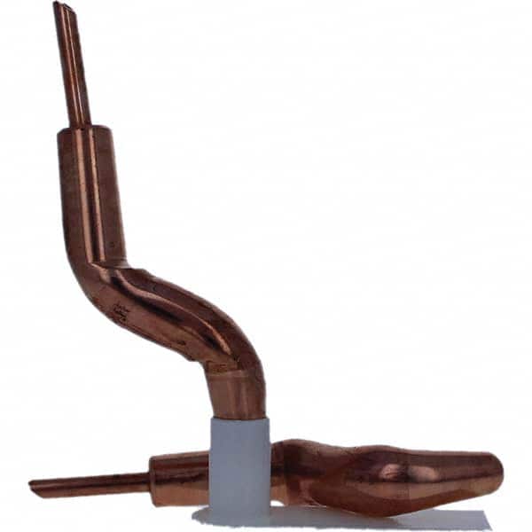 Tuffaloy - Spot Welder Tips For Use With: 4RW Electrode Holder Type: Double Bend Tip A Nose (Pointed) - Industrial Tool & Supply