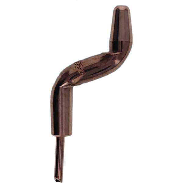 Tuffaloy - Spot Welder Tips For Use With: 4RW Electrode Holder Type: Double Bend Tip A Nose (Pointed) - Industrial Tool & Supply