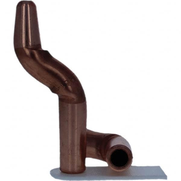 Tuffaloy - Spot Welder Tips For Use With: 4RW Electrode Holder Type: Double Bend Tip A Nose (Pointed) - Industrial Tool & Supply