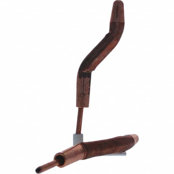 Tuffaloy - Spot Welder Tips For Use With: 4RW Electrode Holder Type: Double Bend Tip A Nose (Pointed) - Industrial Tool & Supply