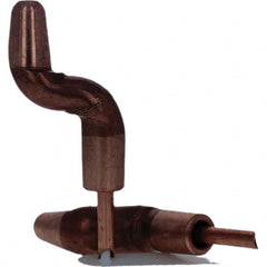 Tuffaloy - Spot Welder Tips For Use With: 5RW Electrode Holder Type: Double Bend Tip A Nose (Pointed) - Industrial Tool & Supply