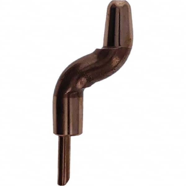 Tuffaloy - Spot Welder Tips For Use With: 5RW Electrode Holder Type: Double Bend Tip A Nose (Pointed) - Industrial Tool & Supply