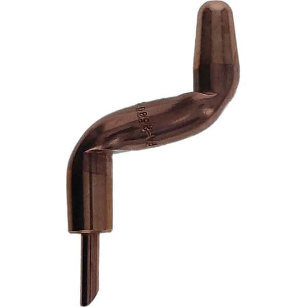 Tuffaloy - Spot Welder Tips For Use With: 5RW Electrode Holder Type: Double Bend Tip A Nose (Pointed) - Industrial Tool & Supply