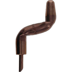 Tuffaloy - Spot Welder Tips For Use With: 5RW Electrode Holder Type: Double Bend Tip A Nose (Pointed) - Industrial Tool & Supply