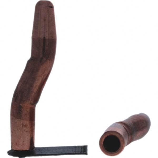 Tuffaloy - Spot Welder Tips For Use With: 5RW Electrode Holder Type: Double Bend Tip A Nose (Pointed) - Industrial Tool & Supply