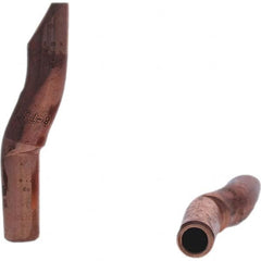 Tuffaloy - Spot Welder Tips For Use With: 4RW Electrode Holder Type: Double Bend Tip D Nose (Offset) - Industrial Tool & Supply