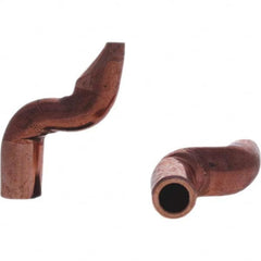 Tuffaloy - Spot Welder Tips For Use With: 4RW Electrode Holder Type: Double Bend Tip D Nose (Offset) - Industrial Tool & Supply